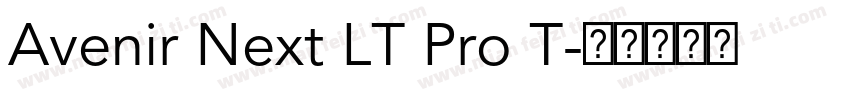 Avenir Next LT Pro T字体转换